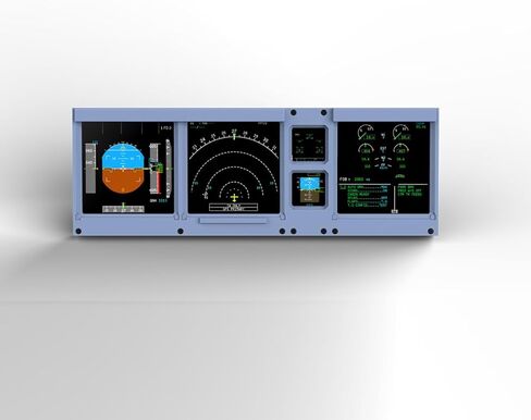 لوحة الطيران D106، A32X/A35X/A38X PFD-ND-ECAM-E/WD شاشة عرض 4 في 1 لـ MSFS 2020/2024 متوافقة مع PMBG وFBW وNEOV2 ولوحة قمرة القيادة Windows Home in Kuwait