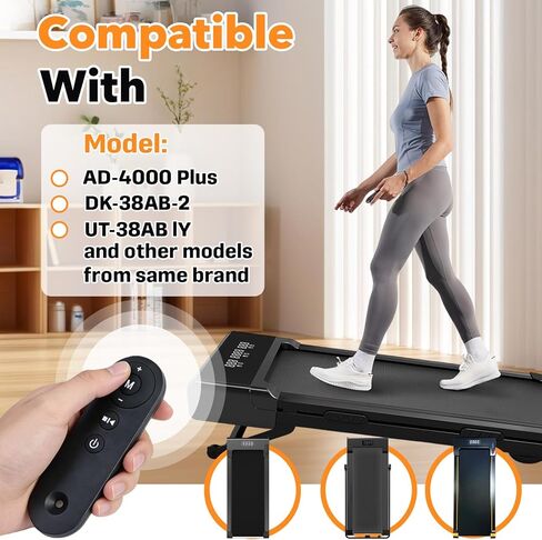 جهاز تحكم عن بعد بديل لجهاز المشي - متوافق مع AD-4000 Plus، DK-38AB-1، DK-38AB-2، UT-38AB IY - ملحق وسادة المشي المنزلية تحت المكتب (البطارية غير متضمنة) in Kuwait