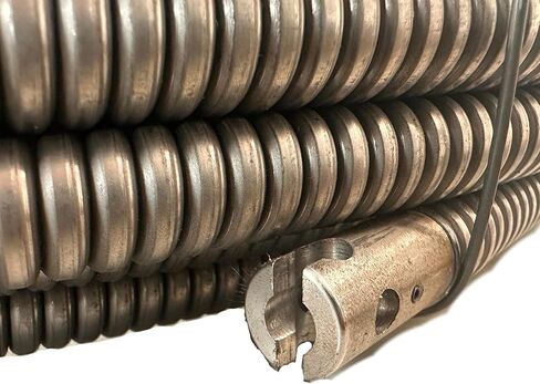 كابل تنظيف الصرف DCD 61100R C-24، 5/8 بوصة × 100 بوصة مع وصلات كابل داخلية وقفل للأزرار. متوافق مع ماكينات K-750 وK-7500 in Kuwait