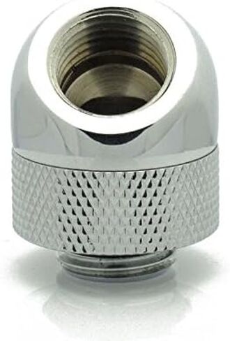 XSPC 45 Degree Rotary Adapter Fitting, G1/4" Threads (Chrome Finish) in Saudi Arabia
