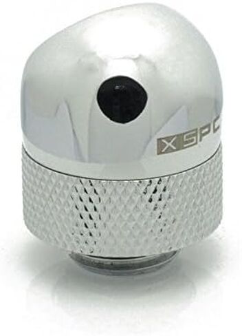 XSPC 45 Degree Rotary Adapter Fitting, G1/4" Threads (Chrome Finish) in Saudi Arabia