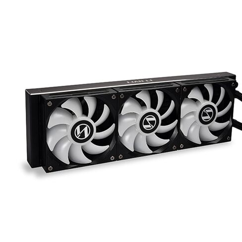 LIAN LI Galahad AIO Cooler 360mm Radiator Liquid CPU Cooler RGB All-in-One Water Cooling System, LGA1700 Bracket, AMD AM5/AM4 Intel LGA1200/115X/2011/2066 Compatible (360mm Black) (Renewed) in Saudi Arabia