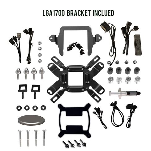 LIAN LI Galahad AIO Cooler 360mm Radiator Liquid CPU Cooler RGB All-in-One Water Cooling System, LGA1700 Bracket, AMD AM5/AM4 Intel LGA1200/115X/2011/2066 Compatible (360mm Black) (Renewed) in Saudi Arabia