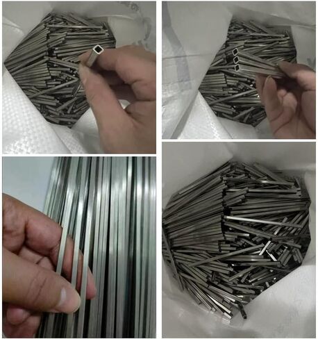304 الفولاذ المقاوم للصدأ أنبوب مربع صغير أنبوب مجوف مربع فولاذي قضيب صغير قطر مستطيل أنبوب 3 × 3 مم 4 × 4 5 × 5 6 × 6 7 × 7 8 × 8 مم، قطعة واحدة (اللون: 980 مم، الحجم: 6 × 6 × 1 مم) in Kuwait