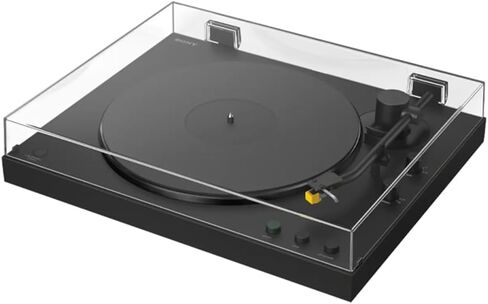 Sony PS-LX5BT Full Auto Playback Premium Turntable with Bluetooth Connectivity Bundle with Audio-Technica AT-SP3X Bookshelf Speakers and Deco Essentials CPS Exclusive 2 YR Protection Pack in Saudi Arabia