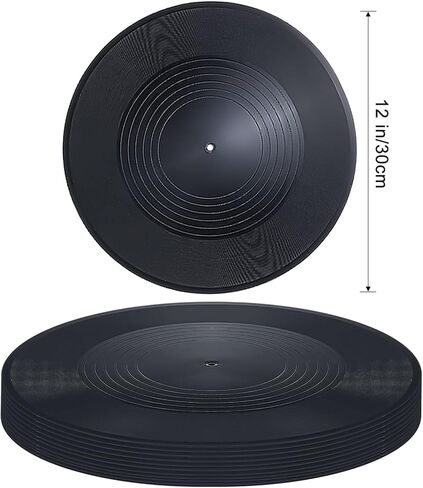 Epakh 20 Pieces 12 Inch Blank Vinyl Records Vintage Fake Records Decorations for Wall Aesthetic Home Studio Room, Discs Hip Hop Rock 70s 80s 90s Retro Decor in Saudi Arabia