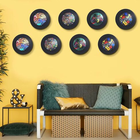 Epakh 20 Pieces 12 Inch Blank Vinyl Records Vintage Fake Records Decorations for Wall Aesthetic Home Studio Room, Discs Hip Hop Rock 70s 80s 90s Retro Decor in Saudi Arabia
