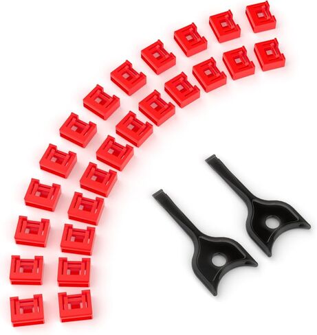 100 حزمة من أقفال منفذ USB-A مع 5 مفاتيح، وأقفال أمان للكمبيوتر المحمول للأمان المادي والحماية من البرامج الضارة، وأقفال منفذ USB-A قابلة للإزالة لأجهزة الكمبيوتر المحمولة، وحماية البيانات وأمن المعلومات (أحمر) in Kuwait