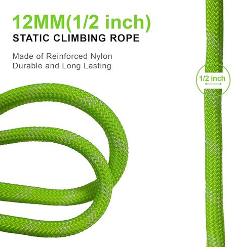 32ft تسلق Rope10m في الهواء الطلق ثابت 1/2 بوصة الثقيلة رابيلينج حبل 12 مللي متر للهروب حبل معدات تسلق الجليد النار الإنقاذ المظلة in Kuwait