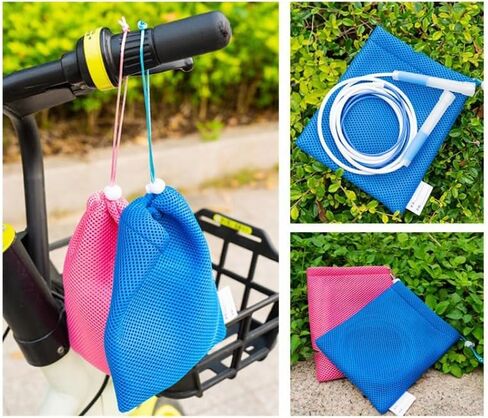 2 Pack Jump Rope Drawstring Bags Skipping Ropes Bag Carrier Pouch Carry Case for Cordless Jump Ropes Tangle-Free Rapid Speed Jumping Rope Cable Ball Bearing Training Rope Workout in Saudi Arabia