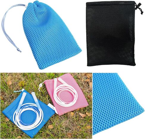 2 Pack Jump Rope Drawstring Bags Skipping Ropes Bag Carrier Pouch Carry Case for Cordless Jump Ropes Tangle-Free Rapid Speed Jumping Rope Cable Ball Bearing Training Rope Workout in Saudi Arabia