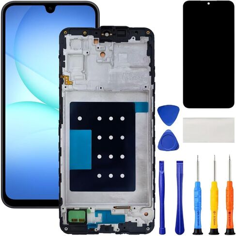 استبدال شاشة سامسونج جالاكسي A17 5G مع طقم إطارات SM-A176U A176B A176W LCD تعمل باللمس محول الأرقام الجمعية مع أدوات in Kuwait