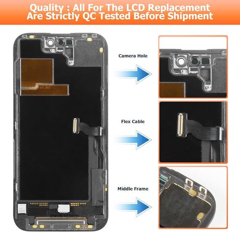 INCELL لشاشة iPhone 14 Pro البديلة لشاشة iPhone 14 Pro LCD A2890، A2650، A2889، A2892 مجموعة أدوات إصلاح تجميع شاشة اللمس الرقمية in Saudi Arabia