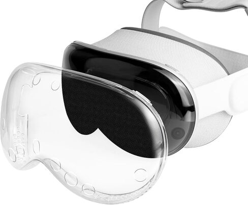 SOULWIT TPU Protective Case Cover for Apple Vision Pro VR Headset, Durable & Slim Fit Screen Protector Accessory, Without Affecting Tracking Scans - Holed in Saudi Arabia