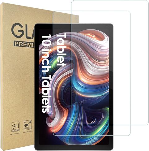 Simpeak 2-Pack Screen Protector Compatible with Evermyth Tablet 10 Inch Android 15 Tablets, Full Coverage, Anti-Scratch & Anti-Fingerprint, 9H Hardness, Precise Cutouts, HD Clear Tempered Glass in Saudi Arabia