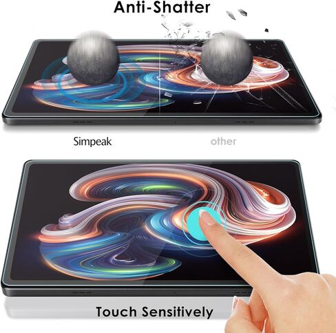 Simpeak 2-Pack Screen Protector Compatible with Evermyth Tablet 10 Inch Android 15 Tablets, Full Coverage, Anti-Scratch & Anti-Fingerprint, 9H Hardness, Precise Cutouts, HD Clear Tempered Glass in Saudi Arabia