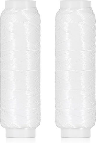 Molain 2 PCS Fishing Bait Elastic Thread, 0.2mm 820 FT Per Invisible Magic Thread for Fishing Fishing Bait String Spool No Knots Required Bait Keeper Stretchy Clear String for Salmon Sturgeon Catf in Saudi Arabia