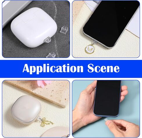 Ptwola 50 Pcs Cell Phone Dust Plug Type C Charging Port Protector Cover Clear Universal Anti-Dust USB-C Cover Plugs Compatible with Type-C Devices Phones Laptops Accesories Tablets in Saudi Arabia