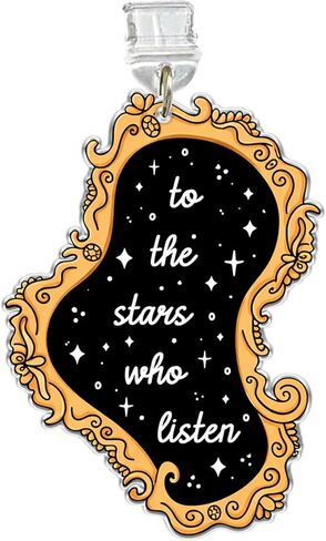 SEWOPEW to The Star Who Listen Dust Plug Charm, Reading Lovers Acrylic Kindle Charm, Size 1.5" Acrylic Dust Plug Charm Type C or Lightning, Fantasy DIY Accessories Gifts for Book Lovers (Type-C) in Saudi Arabia