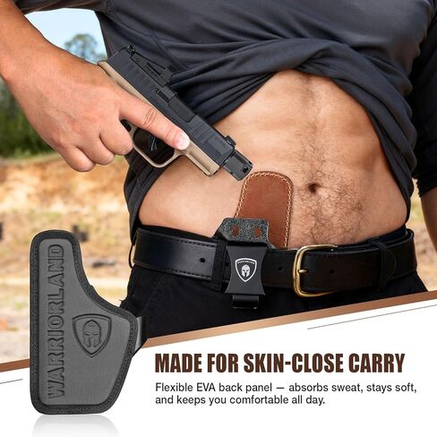 WARRIORLAND IWB Hybrid Holster, Fits for Springfield Hellcat Pro & Pro Comp/Hellcat/Hellcat RDP & OSP - Optic Cut, Concealed Carry Holster, Adj. Height & Cant & Retention | Ultimate Comfort in Saudi Arabia