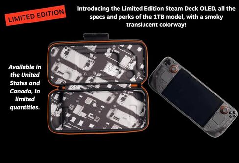 Valve Steam Deck OLED Limited Edition 1TB model with Smoky Translucent Colorway in Saudi Arabia