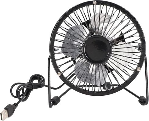 USB Desk Fans Small Quiet, 360° Rotation Super Sound off Portable Fan Mini Fan One Key Switch USB Personal Fan with Antiskid Pad for Office,6.3 X 5.7in in Saudi Arabia