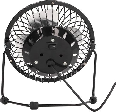 USB Desk Fans Small Quiet, 360° Rotation Super Sound off Portable Fan Mini Fan One Key Switch USB Personal Fan with Antiskid Pad for Office,6.3 X 5.7in in Saudi Arabia