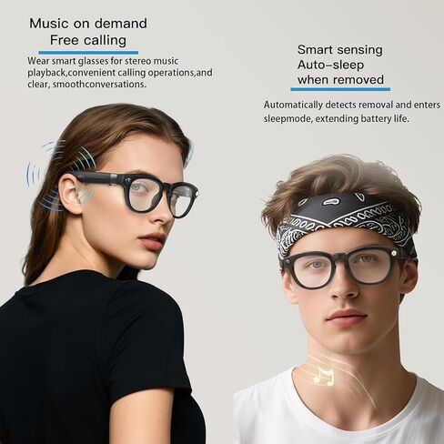 AI Smart Glasses with 4K Camera Standalone Bluetooth Video Glasses with Audio, Real-Time Translation, Auto-Tint Lenses, 32GB Storage No WiFi Needed for Travel, Outdoor & Daily Wear in Saudi Arabia