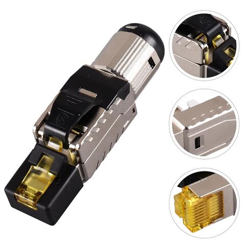 كابل شبكة إيثرنت محمي من Cabilock Cat8 Rj45، كابل شبكة إيثرنت خالي من الأدوات، مقاوم للغبار لنقل البيانات عالي السرعة وتوافق جهاز توجيه الألعاب in Saudi Arabia