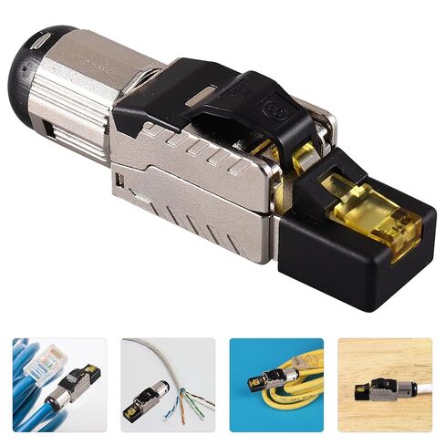 كابل شبكة إيثرنت محمي من Cabilock Cat8 Rj45، كابل شبكة إيثرنت خالي من الأدوات، مقاوم للغبار لنقل البيانات عالي السرعة وتوافق جهاز توجيه الألعاب in Saudi Arabia