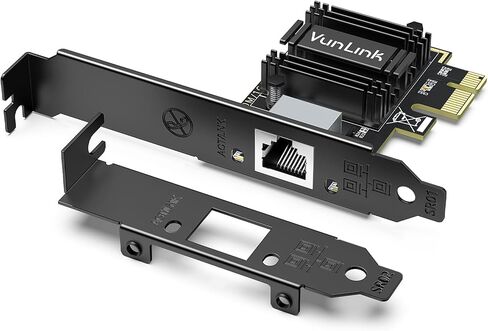بطاقة شبكة PCIe 5 جيجا بايت، بطاقة VunLink 5 جيجابت إيثرنت، محول Realtek RTL8126B LAN، بطاقة NIC متعددة السرعات 5 جيجابت في الثانية/2.5 جيجابت في الثانية/1 جيجابت في الثانية لأجهزة الكمبيوتر المكتبية والألعاب وNAS وWindows وLinux المتوافقة in Kuwait