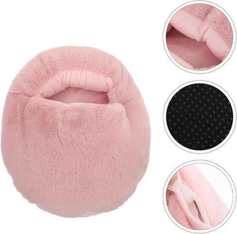 USB Electric Foot Warmer with Ultra-Soft Faux Rabbit Fur - Rapid Heating Pad for Feet, Removable & Washable Heated Slipper for Women/Men - Portable Foot Warmer for Office, Home & Dorm in Saudi Arabia