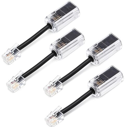 4 Pack Phone Cord Detangle for Desk Phones, No Tangle Phone Cord, 360 Degree Rotating Telephone Swivel Cords Detangler, No Tangle Landline Handset Cable Untangler Accessory in Saudi Arabia