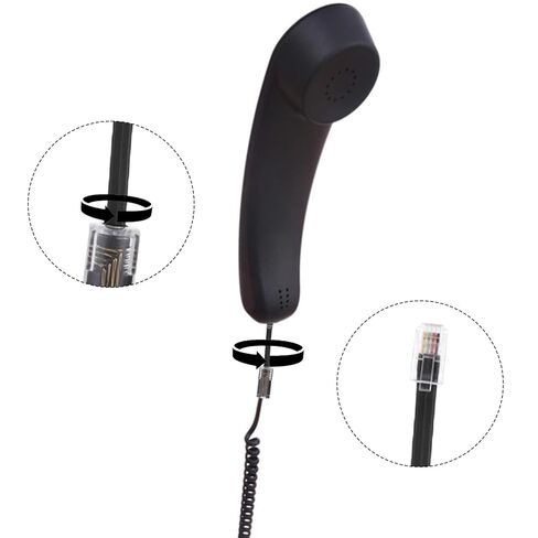 4 Pack Phone Cord Detangle for Desk Phones, No Tangle Phone Cord, 360 Degree Rotating Telephone Swivel Cords Detangler, No Tangle Landline Handset Cable Untangler Accessory in Saudi Arabia