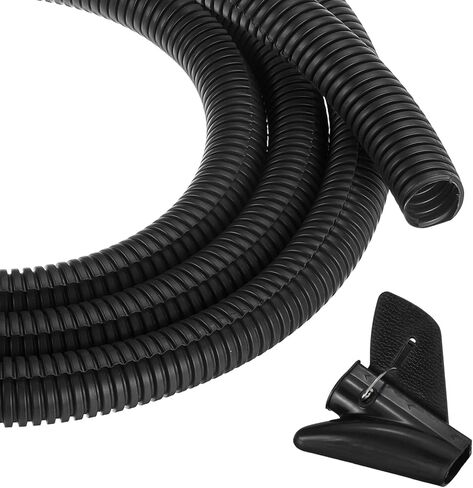 MECCANIXITY 3/4 Inch 10ft Split Wire Loom Tubing, Flexible Cord Protectors with Installation Tool Cable Management Sleeve Conduits Cover for Office Home Electrical Automotive Wires, White in Saudi Arabia