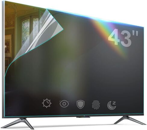 فيلم شاشة تلفزيون وهج، فيلم مضاد للوهج للتلفزيون 43 بوصة مرشح الضوء الأزرق 43 بوصة سدادة وهج للتلفزيون وحام شاشة تلفزيون وهج في الهواء الطلق يقلل من انعكاس وهج الشاشة والضوء الأزرق in Saudi Arabia