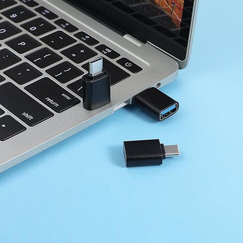 10 Pack USB C Male to USB A Female, 10Gbps/120W C Type to USB3.0 Adapter for Charger, PC, Laptop, Keyboard (Black) in Saudi Arabia