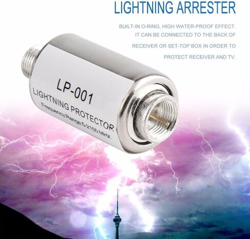 Satellite Antenna Arrester 5-2150MHz Coaxial TV Lighting Protection Device Protector in Saudi Arabia