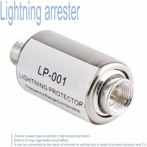 Satellite Antenna Arrester 5-2150MHz Coaxial TV Lighting Protection Device Protector in Saudi Arabia