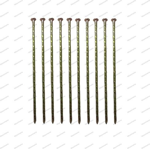 12" Metal Nails, (30 cm) Threaded Galvanized Long Pegs for Paving, Weeds, Lawn, Camping, Building, Carpenter Pegs, Tents, Anchor Pegs, Garden, Clips, 20pcs in Saudi Arabia