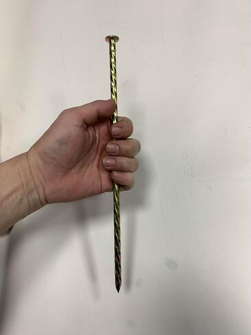 12" Metal Nails, (30 cm) Threaded Galvanized Long Pegs for Paving, Weeds, Lawn, Camping, Building, Carpenter Pegs, Tents, Anchor Pegs, Garden, Clips, 20pcs in Saudi Arabia
