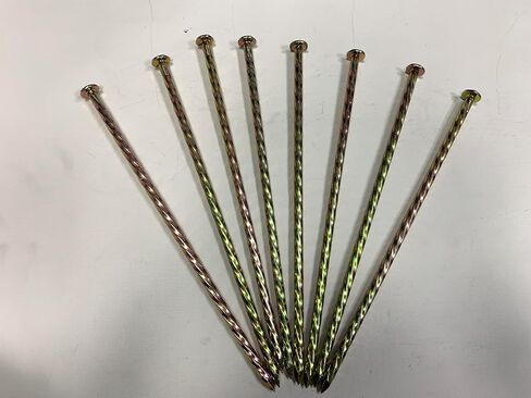 12" Metal Nails, (30 cm) Threaded Galvanized Long Pegs for Paving, Weeds, Lawn, Camping, Building, Carpenter Pegs, Tents, Anchor Pegs, Garden, Clips, 20pcs in Saudi Arabia