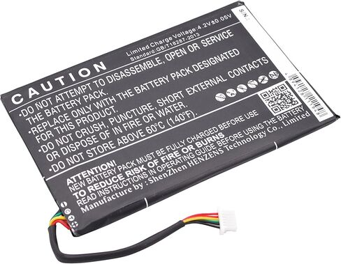 Extra Longer Capacity Replacement Battery for Barnes & Noble BNRV500, Glowlight WiFi, Nook Glowlight in Saudi Arabia