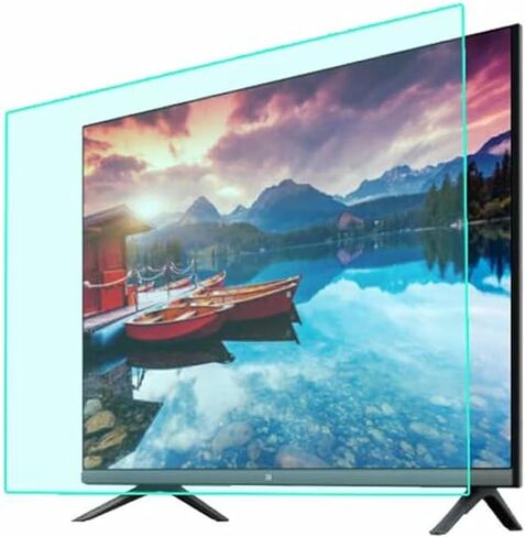 75-85 Inch TV Screen Protector Frosted Matte Anti Glare Dustproof Filter Film Relieve Eye Strain and Sleep Better Fits LCD, LED, HDTV Displays in Saudi Arabia