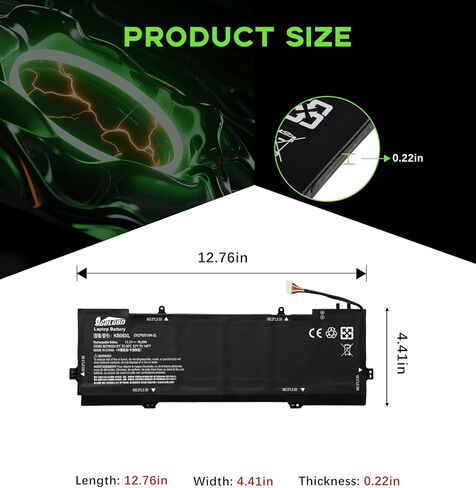 KB06XL Battery Replacement for HP Spectre x360 15-BL Series, 7359mAh 6-Cell Rechargeable Li-ion Battery, Compatible with HSTNN-DB7R in Saudi Arabia