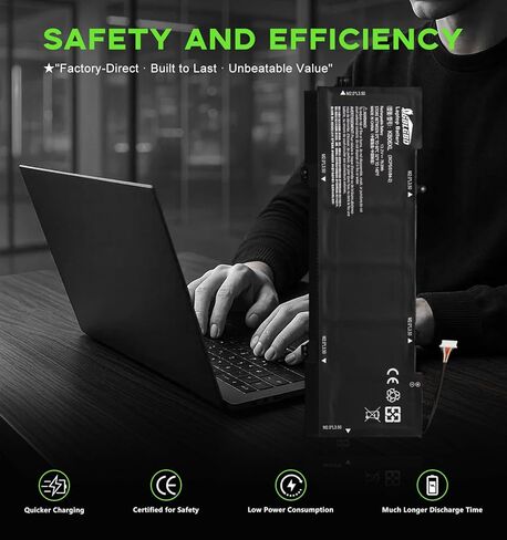KB06XL Battery Replacement for HP Spectre x360 15-BL Series, 7359mAh 6-Cell Rechargeable Li-ion Battery, Compatible with HSTNN-DB7R in Saudi Arabia