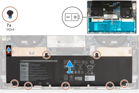بطارية DELL XG4K6 11.4V 8071mAh 97Wh Li-ion 6-Cell لأجهزة DELL XPS 17 9700 9710 9720 9730، الدقة 5750 5760 5770 سلسلة أجهزة الكمبيوتر المحمولة P92F P92F001 P92F002 P92F003،5XJ6R 01RR3 F8CPG 0F8CPG كفبي 0YY3V KRDHV in Saudi Arabia