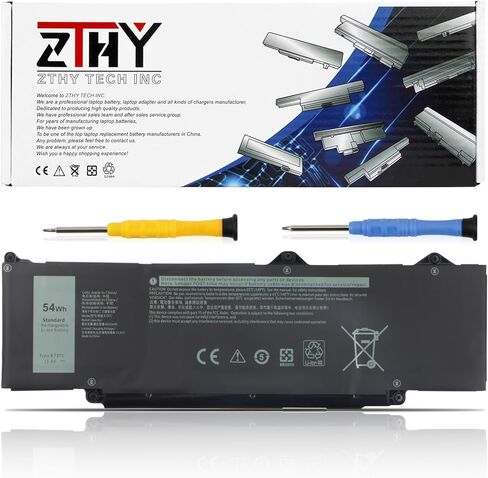 54Wh R73TC DR02P Battery Replacement for Dell Latitude 3340 3440 3450 3540 3550 5340 5350 5440 5450 5540 5550 7455 Latitude 5340 5350 2-in-1 Precision 3480 3580 3490 3590 ins 14 Plus 7441 GTG7N 3-Cell in Saudi Arabia