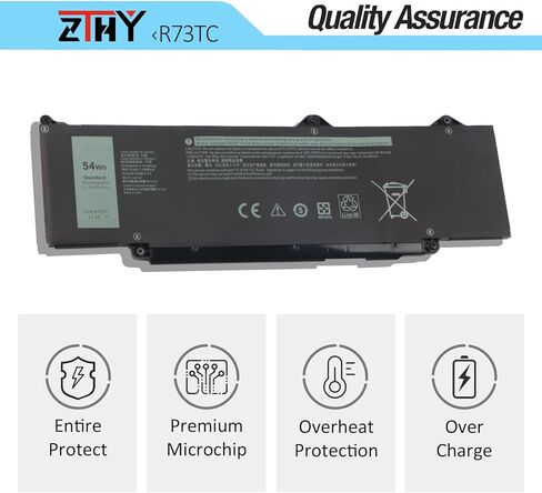 54Wh R73TC DR02P Battery Replacement for Dell Latitude 3340 3440 3450 3540 3550 5340 5350 5440 5450 5540 5550 7455 Latitude 5340 5350 2-in-1 Precision 3480 3580 3490 3590 ins 14 Plus 7441 GTG7N 3-Cell in Saudi Arabia