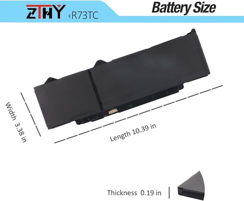 54Wh R73TC DR02P Battery Replacement for Dell Latitude 3340 3440 3450 3540 3550 5340 5350 5440 5450 5540 5550 7455 Latitude 5340 5350 2-in-1 Precision 3480 3580 3490 3590 ins 14 Plus 7441 GTG7N 3-Cell in Saudi Arabia